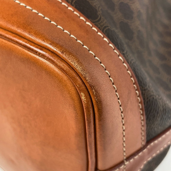 Celine Macadam Drawstring Shoulder Bag Brown - Picture 2 of 7